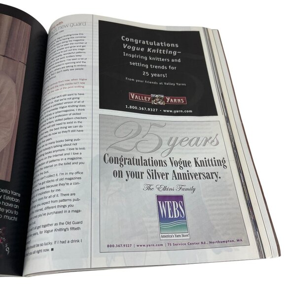 Vogue Knitting Fall 2007 Special Collectors Issue Cottage Core Crafter 25th Anni - Picture 10 of 16